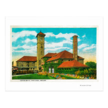 Union Depot Railroad Station in Portland, Postcard