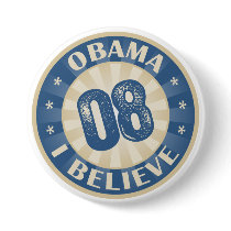 Union Eight Barack Obama I Believe buttons