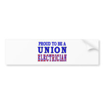 UNION ELECTRICIAN bumper stickers by ALMOUNT UNION ELECTRICIAN bumper stickers