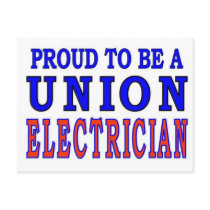 UNION ELECTRICIAN postcards by ALMOUNT UNION ELECTRICIAN postcards
