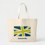 Union Flag Bag (Navy/Lime) CUSTOMIZABLE