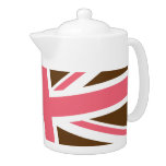 Union Flag Teapot (Brown/Pink) B