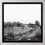 Union Headquarters in Gettysburg 1863 posters