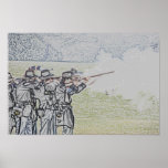 Union infantry skirmishers hold their position print