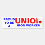 UNION IRON WORKER BUMPER STICKERS UNION IRON WORKER BUMPER STICKERS