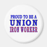 UNION IRON WORKER FRIDGE MAGNET