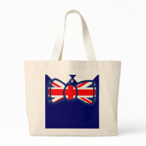 Union Jack Bow-tie and shirt art Tote Bags