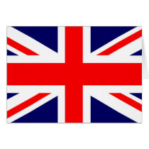 Union Jack British Flag Card