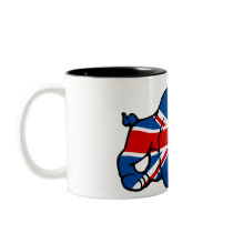 Union Jack Bulldog Coffee Mugs