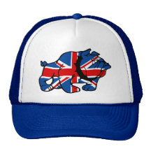Union Jack Bulldog Trucker Hat