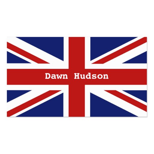 Union Jack Business Card Templates (front side)