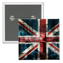 Union Jack Button/Badge buttons