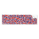 Union Jack Collage bumper stickers