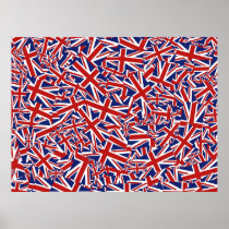 Union Jack Collage Poster