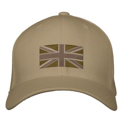 Union Jack - desierto Gorra De Beisbol Bordada Union Jack - desierto Gorra De Beisbol Bordada