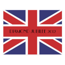 Union Jack Flag Diamond Jubilee 2012 Postcard