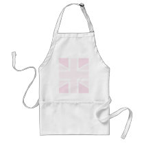 Union Jack Flag in Baby Pink Apron