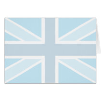 Union Jack Flag in Blue Card