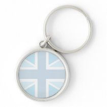 Union Jack Flag in Blue Keychain/Keyring