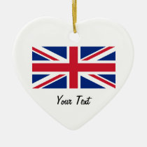 Union Jack Flag of Great Britain Hanging Ornament at Zazzle
