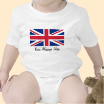Union Jack Flag of Great Britain Toddler Infant Bodysuits