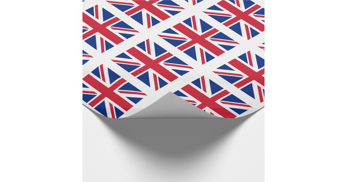 Union Jack Flag of the United Kingdom Wrapping Paper Zazzle