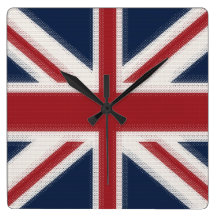 Union Jack Flag Wall Clocks
