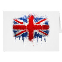 Union Jack Graffiti Card