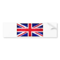 Union Jack grunge t-shirts and gifts Bumper Sticker