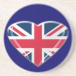 Union Jack Heart Coaster coasters