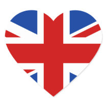 Union Jack Heart Sticker