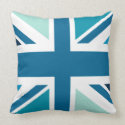 Union Jack - In Designer Blue throwpillow