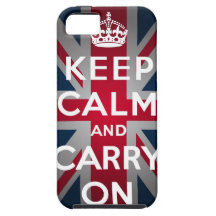 Union Jack Keep Calm And Carry On iPhone 5 Cover