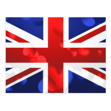 Union Jack Love Postcards