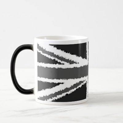 Union Jack - morphing mug by Rbut_designs. Watch the black and white flag 
