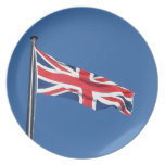 Union Jack National Flag United Kingdom Dinner Plates