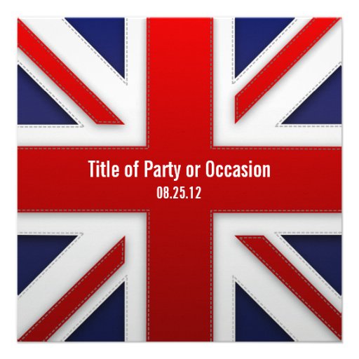 Union Jack Party Invitation / UK Party Invitation