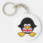 Union Jack Penguin Keychain