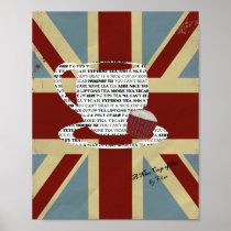 Union Jack Picture Poster A Nice Cup of Tea Vintag posters