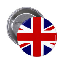 Union Jack Pinback Button
