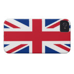 Union Jack Reino Unido iPhone 4 Case-Mate Coberturas
