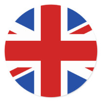 Union Jack Round Sticker