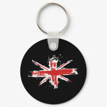 Union Jack Splatter Keychain by strk3 Union Jack Splatter Keychain