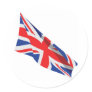 Union Jack UK Flag Round Sticker