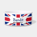 Union Jack UK Personalized Pet Bowls