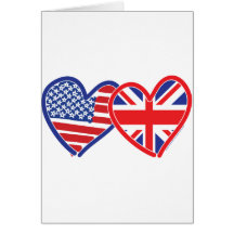 Union Jack/USA Cards