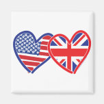 Union Jack/USA Magnets