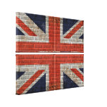 union jack wall flag Canvas Gallery Wrapped Canvas