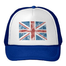 Union Jack worn Mesh Hats