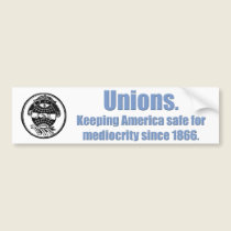 Union Mediocrity bumper stickers